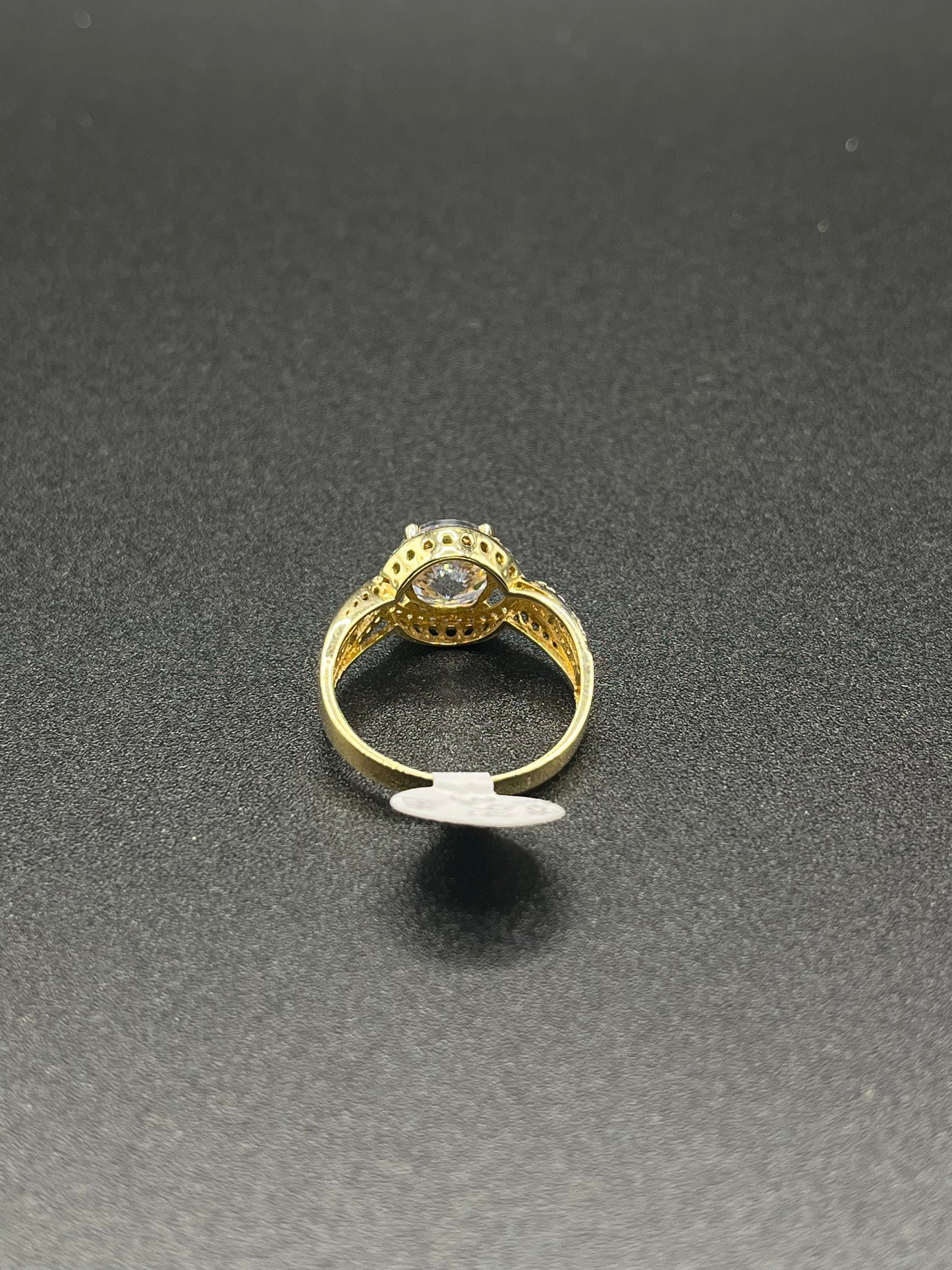 14K Gold Cluster Engagement Ring