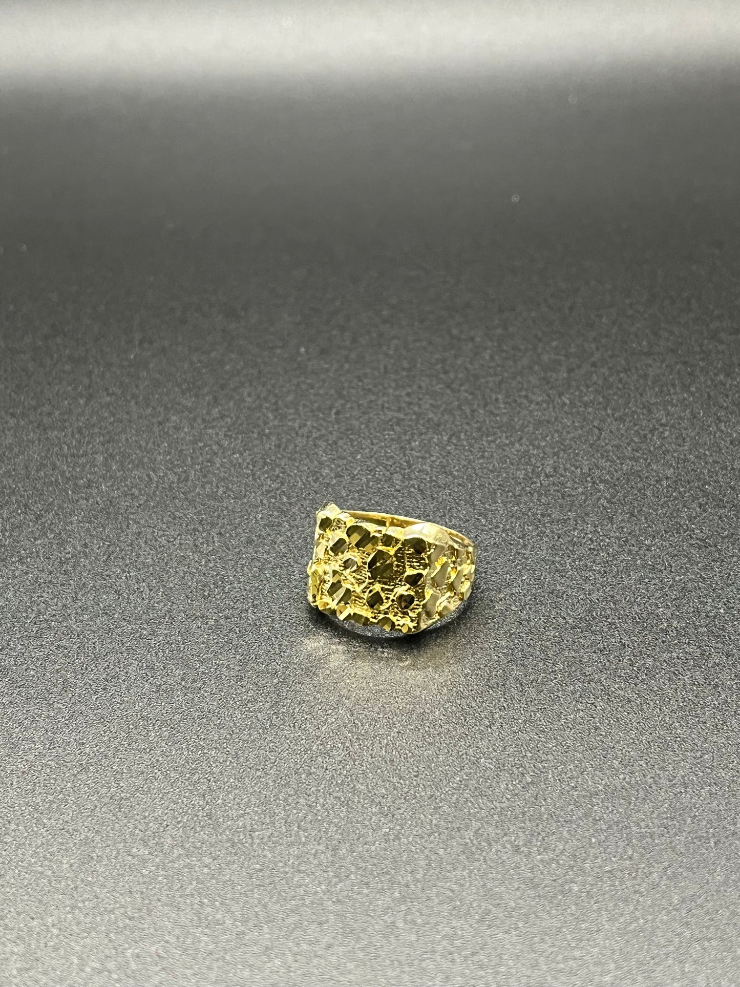 14K Gold Men’s Nugget Ring