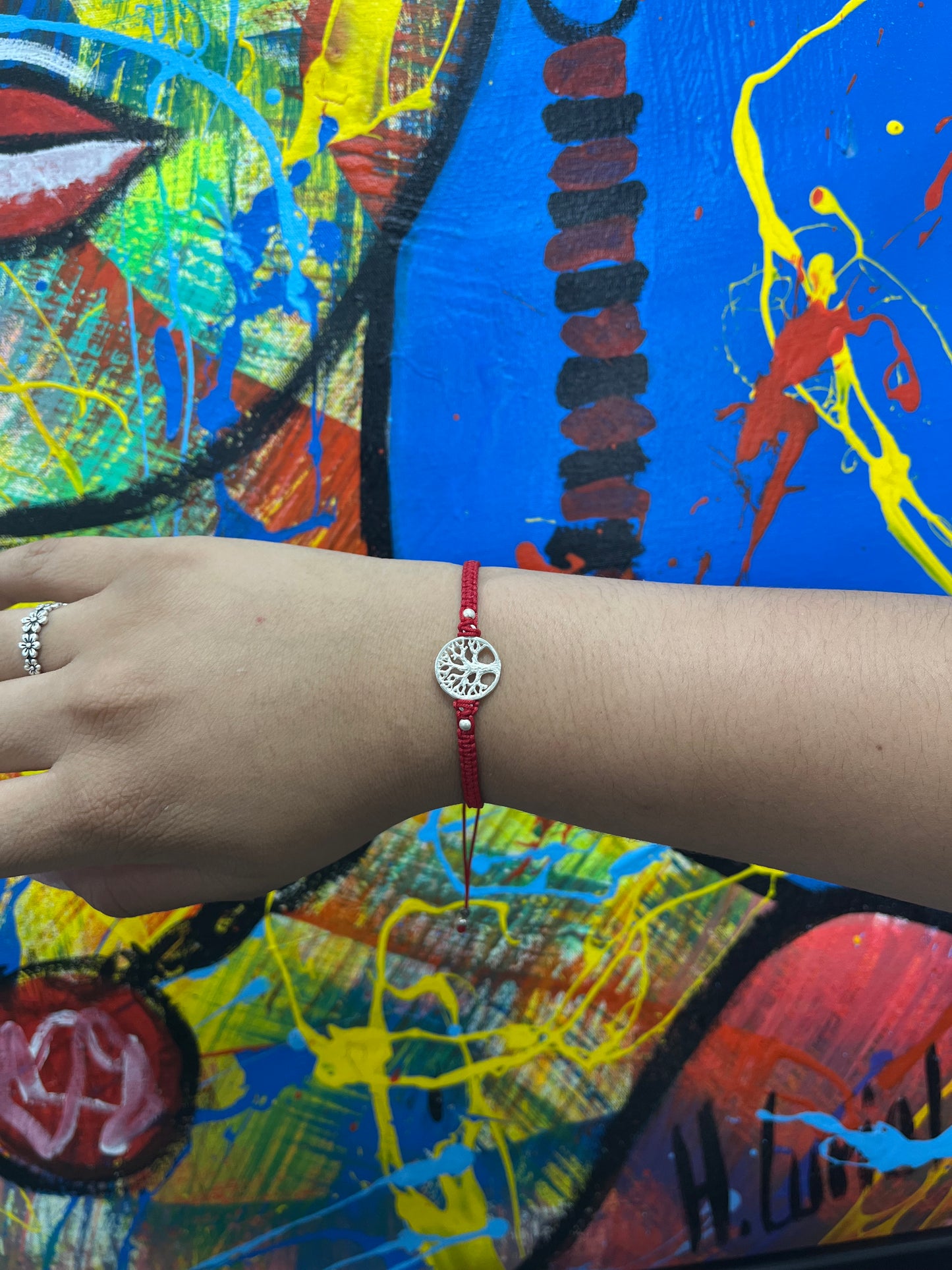 925 Silver Tree of Life String Bracelet