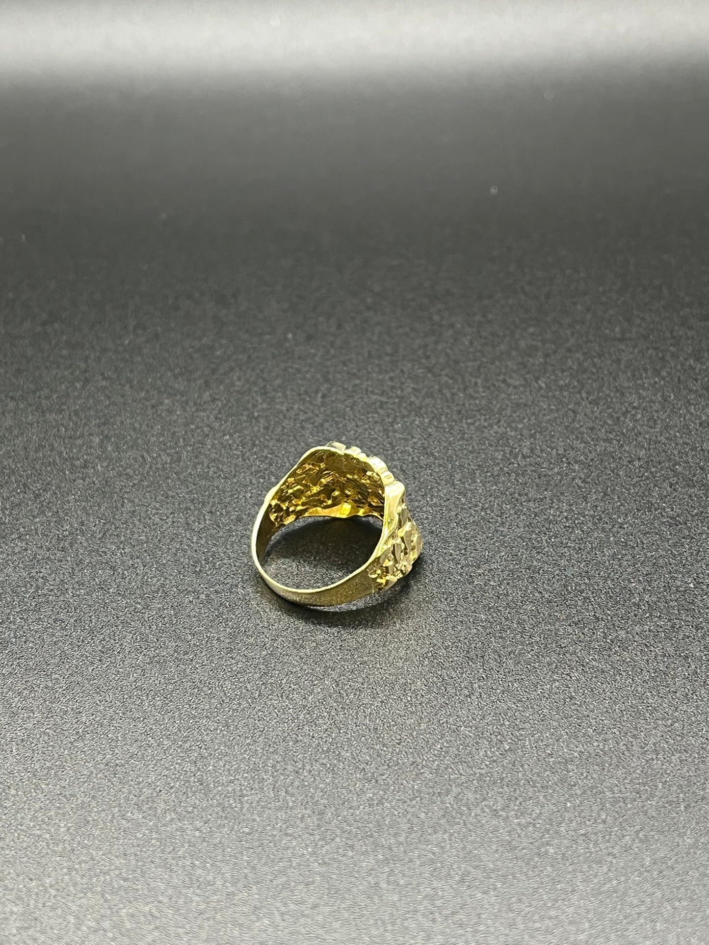 14K Gold Men’s Nugget Ring