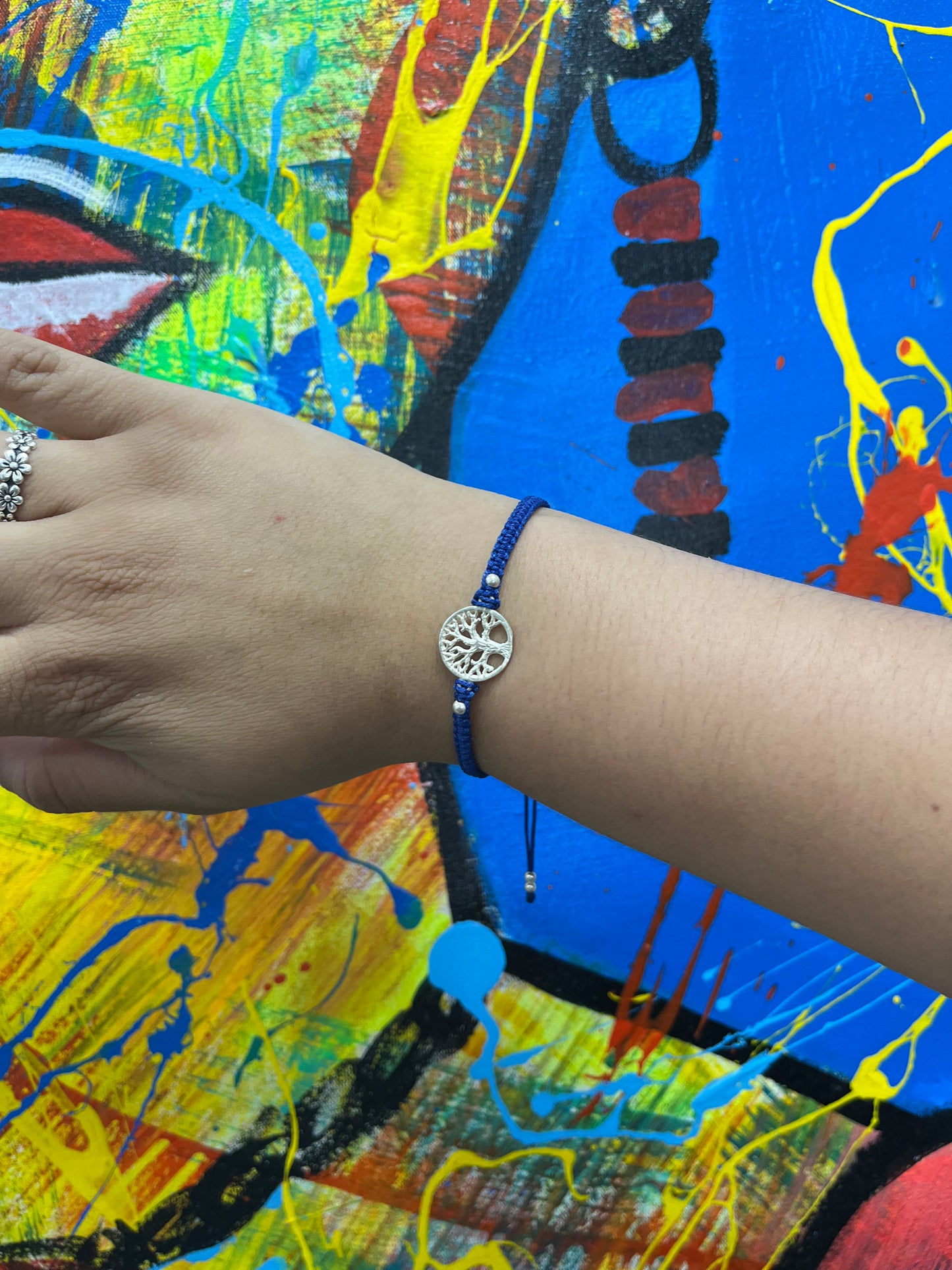 925 Silver Tree of Life String Bracelet