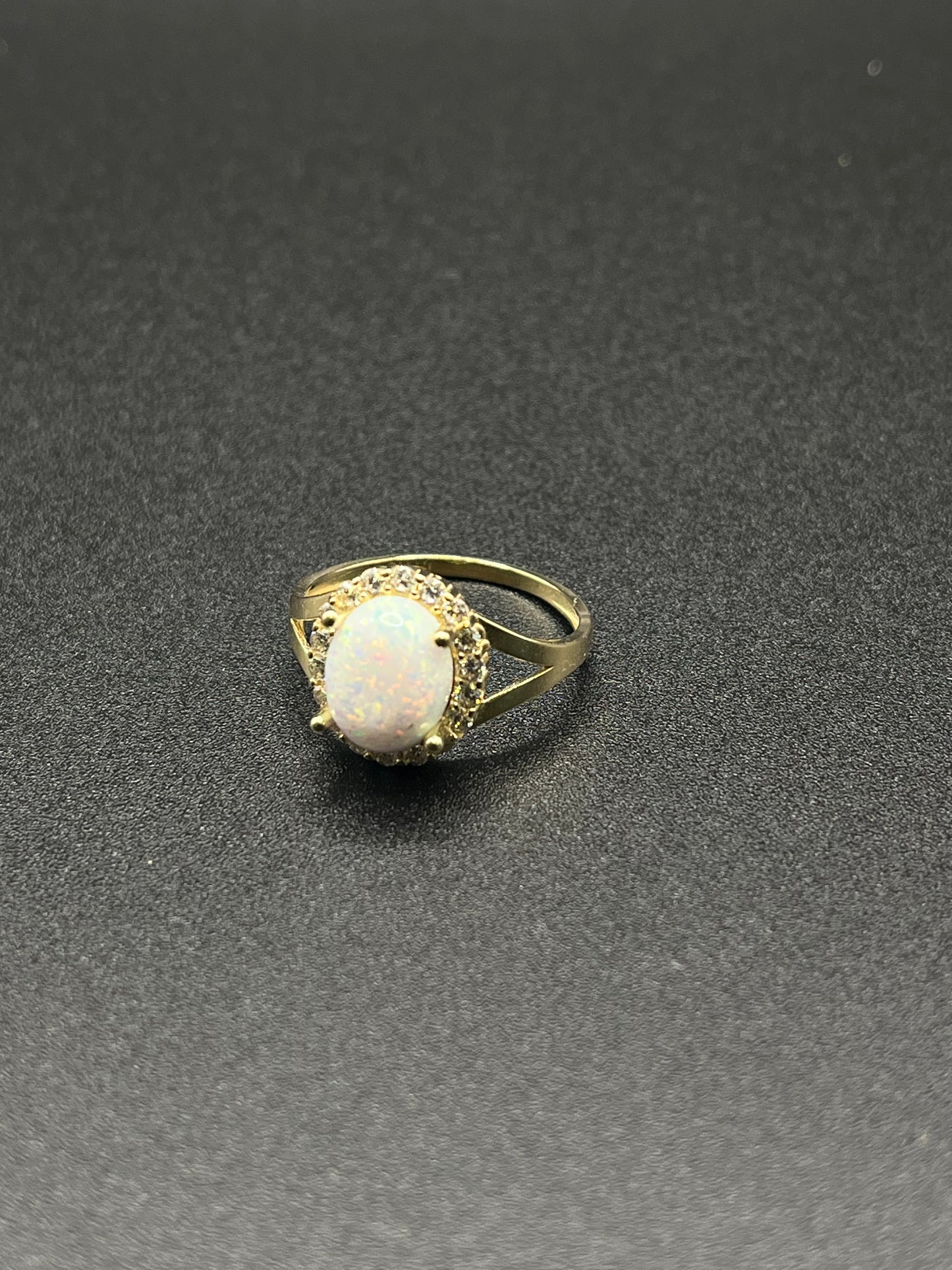 14K Gold Opal Ring