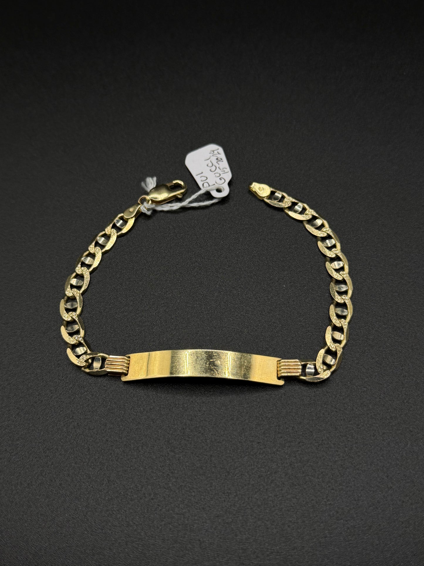 14K Gold ID Gucci Bracelet