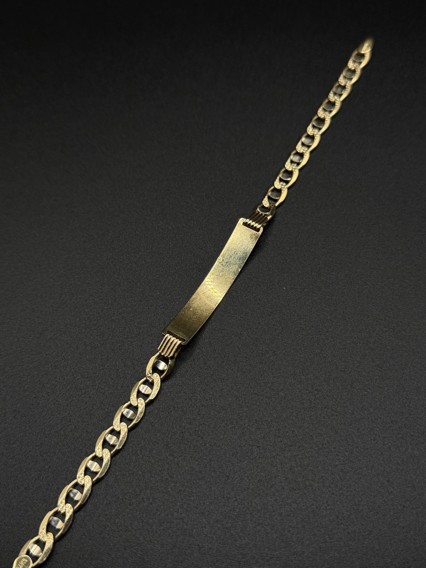 14K Gold ID Gucci Bracelet