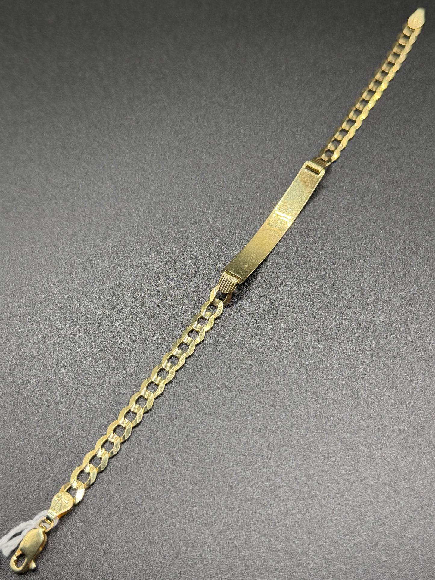 14K Gold Cuban ID Bracelet