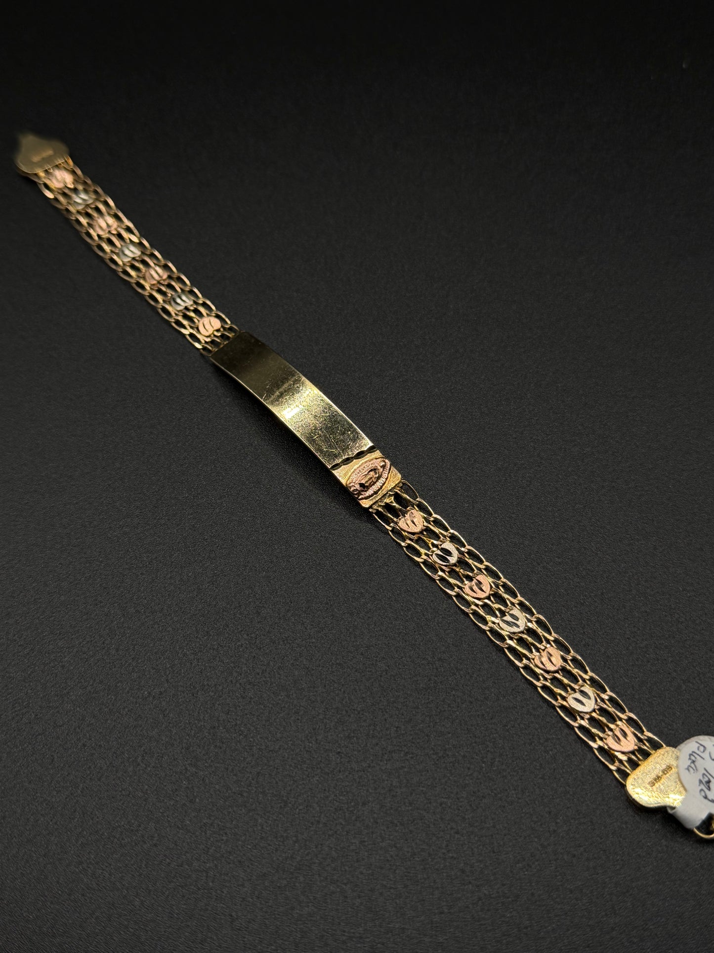 14K Gold ID Virgencita Bracelet