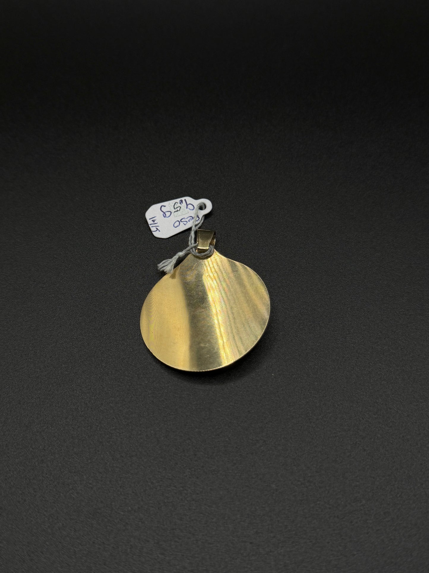 14K Gold 3 Tone Virgin Mary Medallion