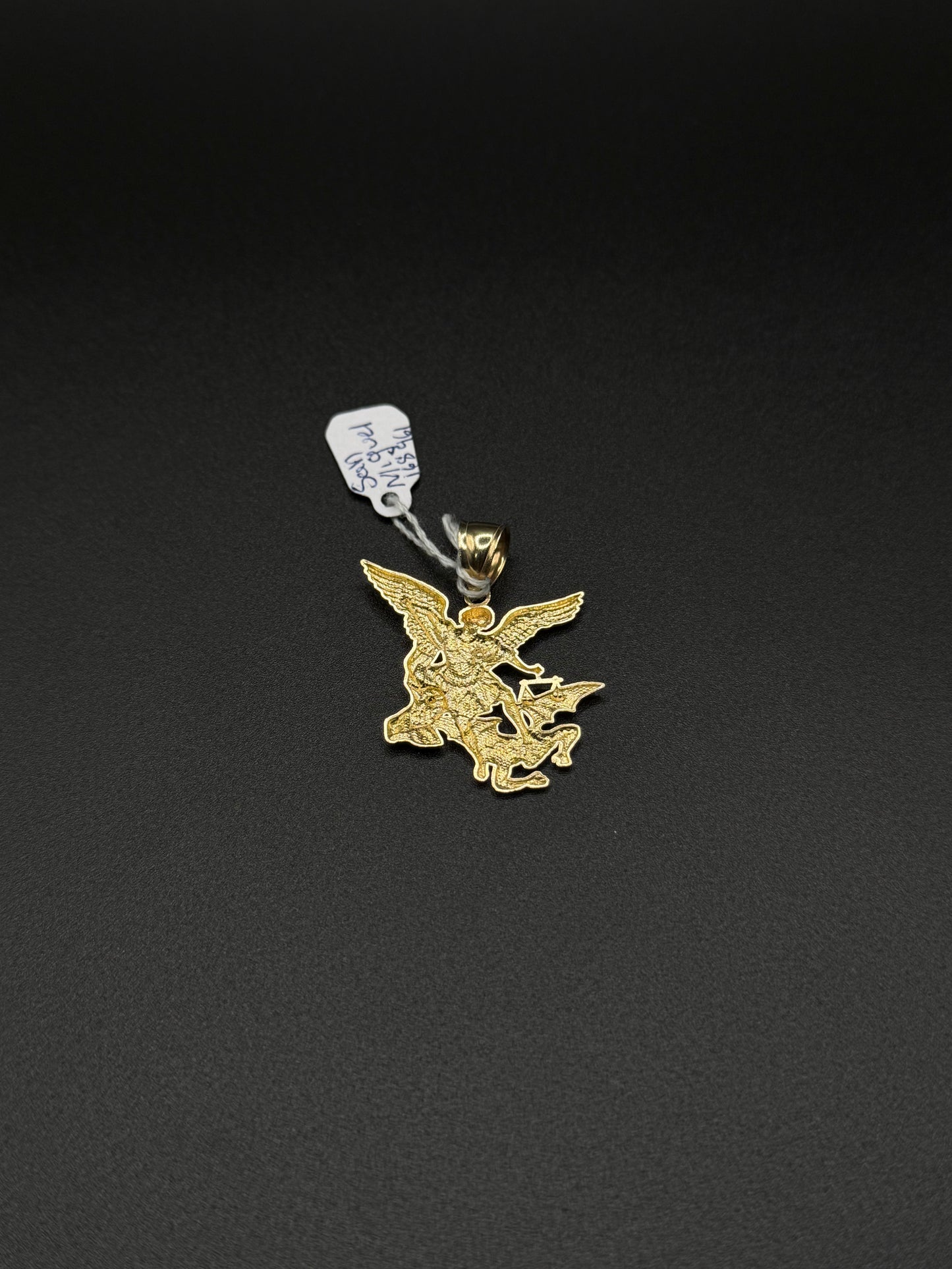 14K Gold Saint Michael Pendant