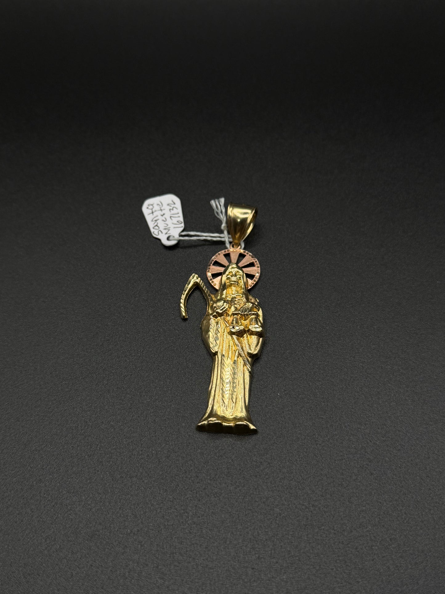 14K Gold Grim Reaper Pendant