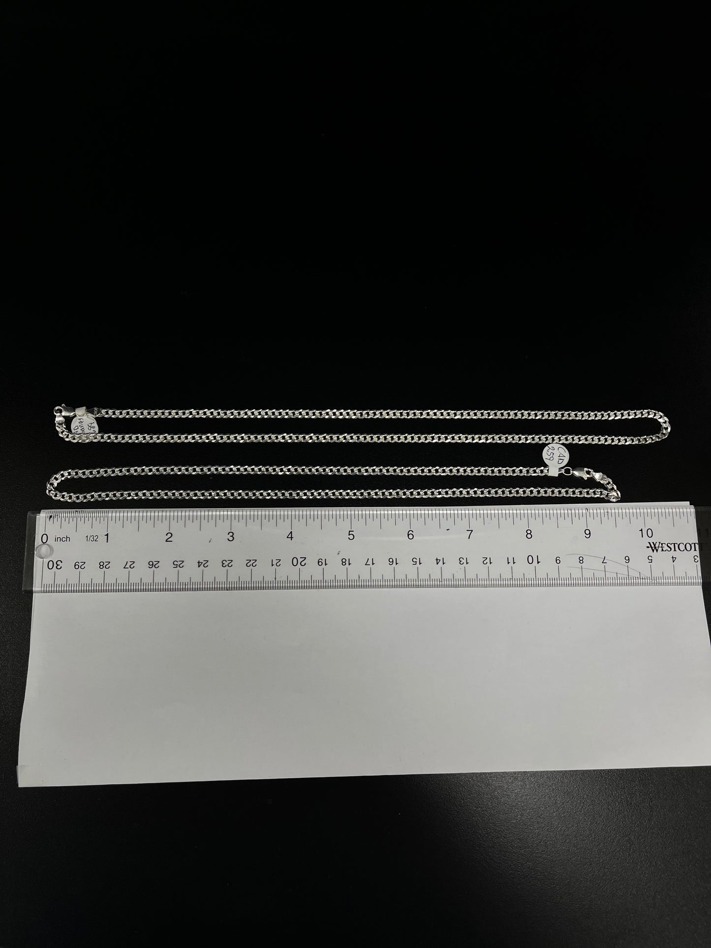 925 Silver Diamond Cut Cuban Chain