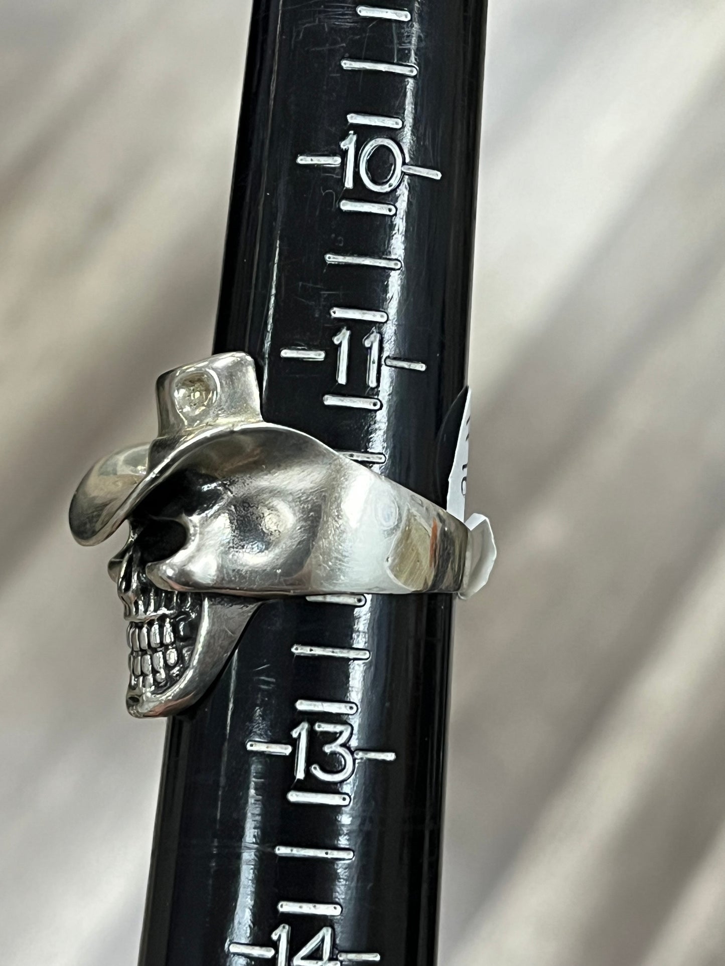 925 Silver Cowboy Skull Ring