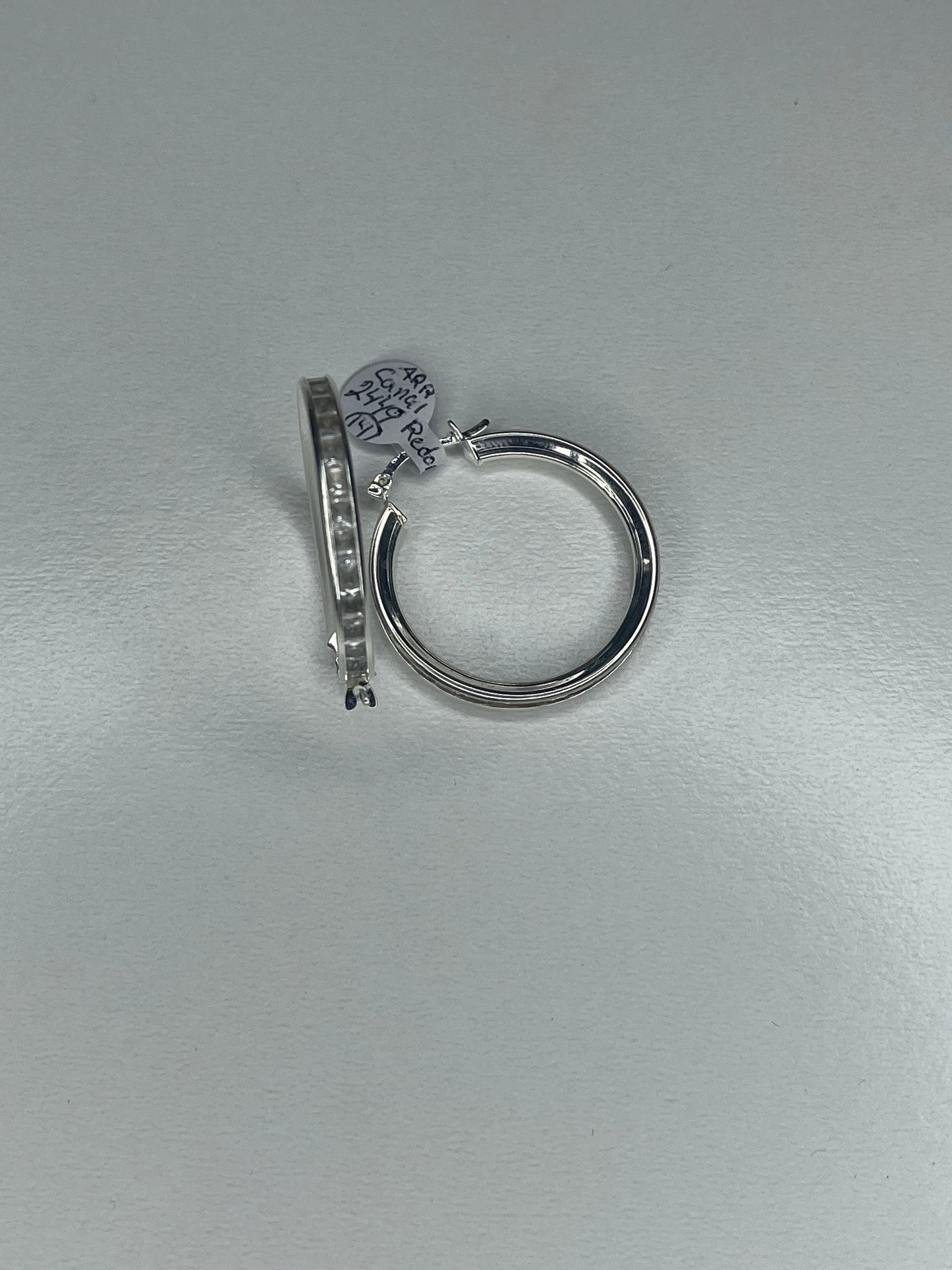 925 Zirconia Hoop Earrings