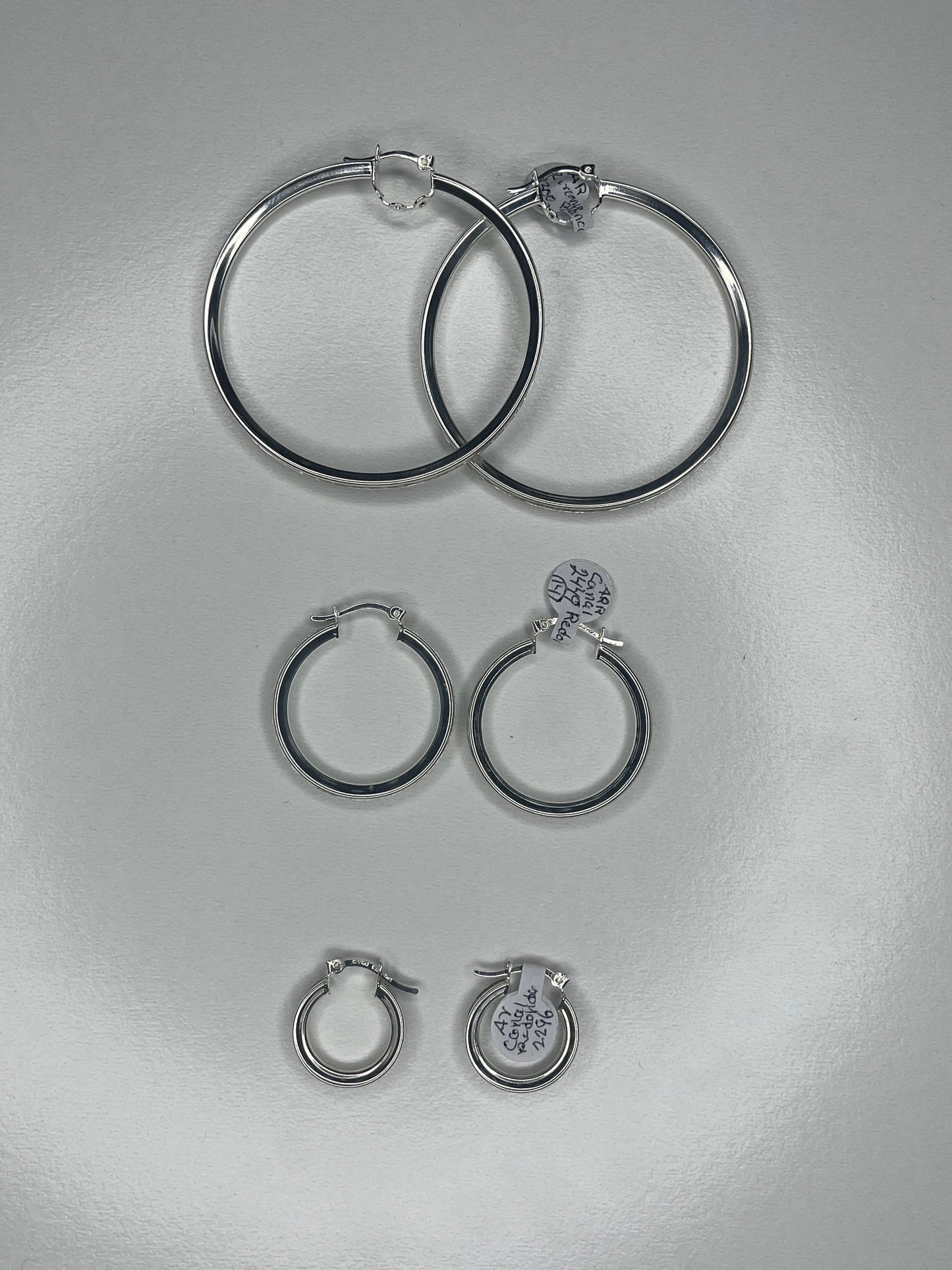 925 Zirconia Hoop Earrings