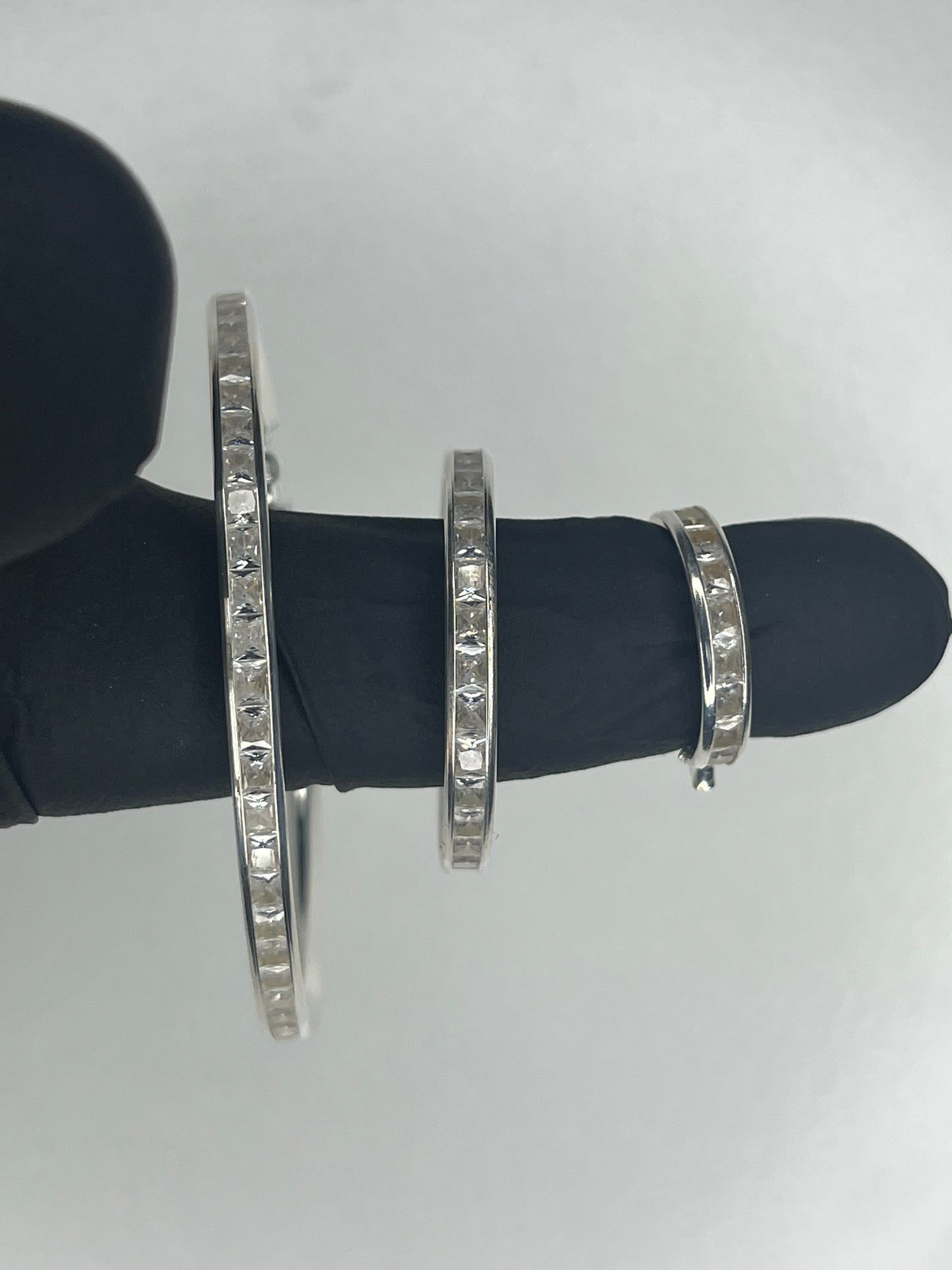 925 Zirconia Hoop Earrings