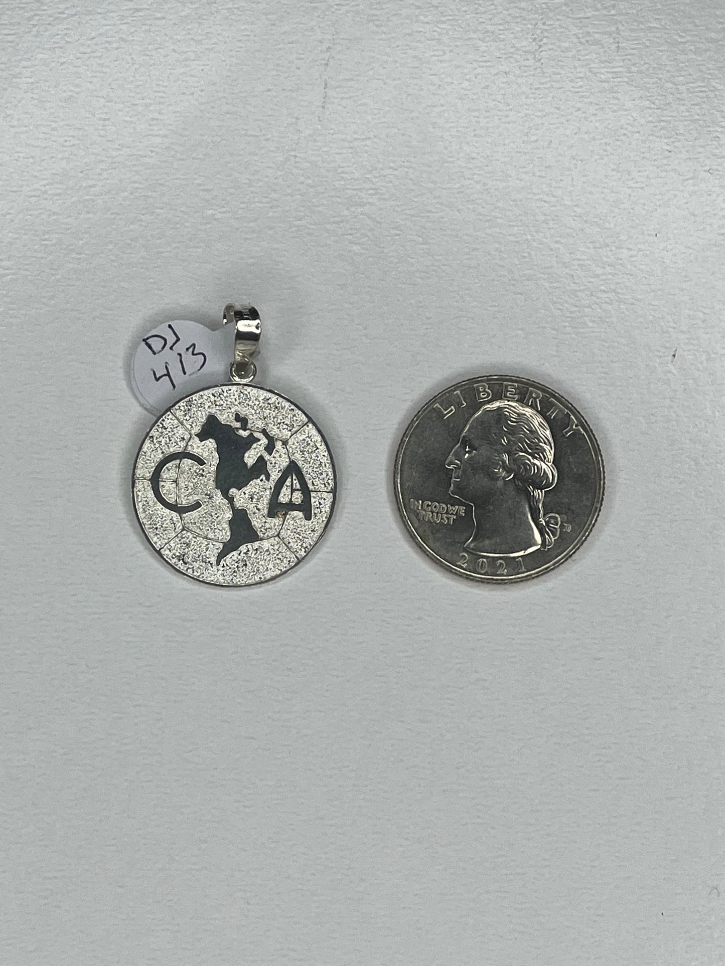 Dije Aguilas del America en Plata 925