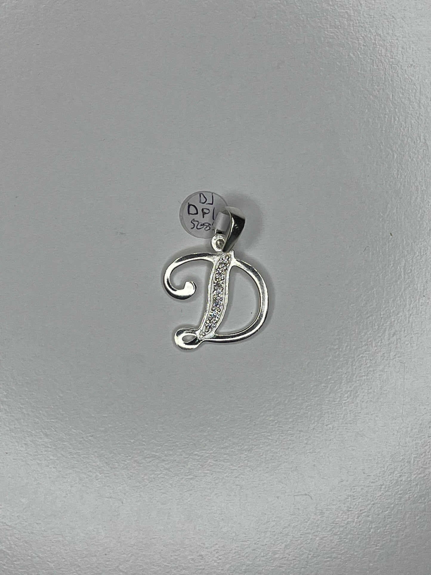 925 Silver Alphabet Pendant