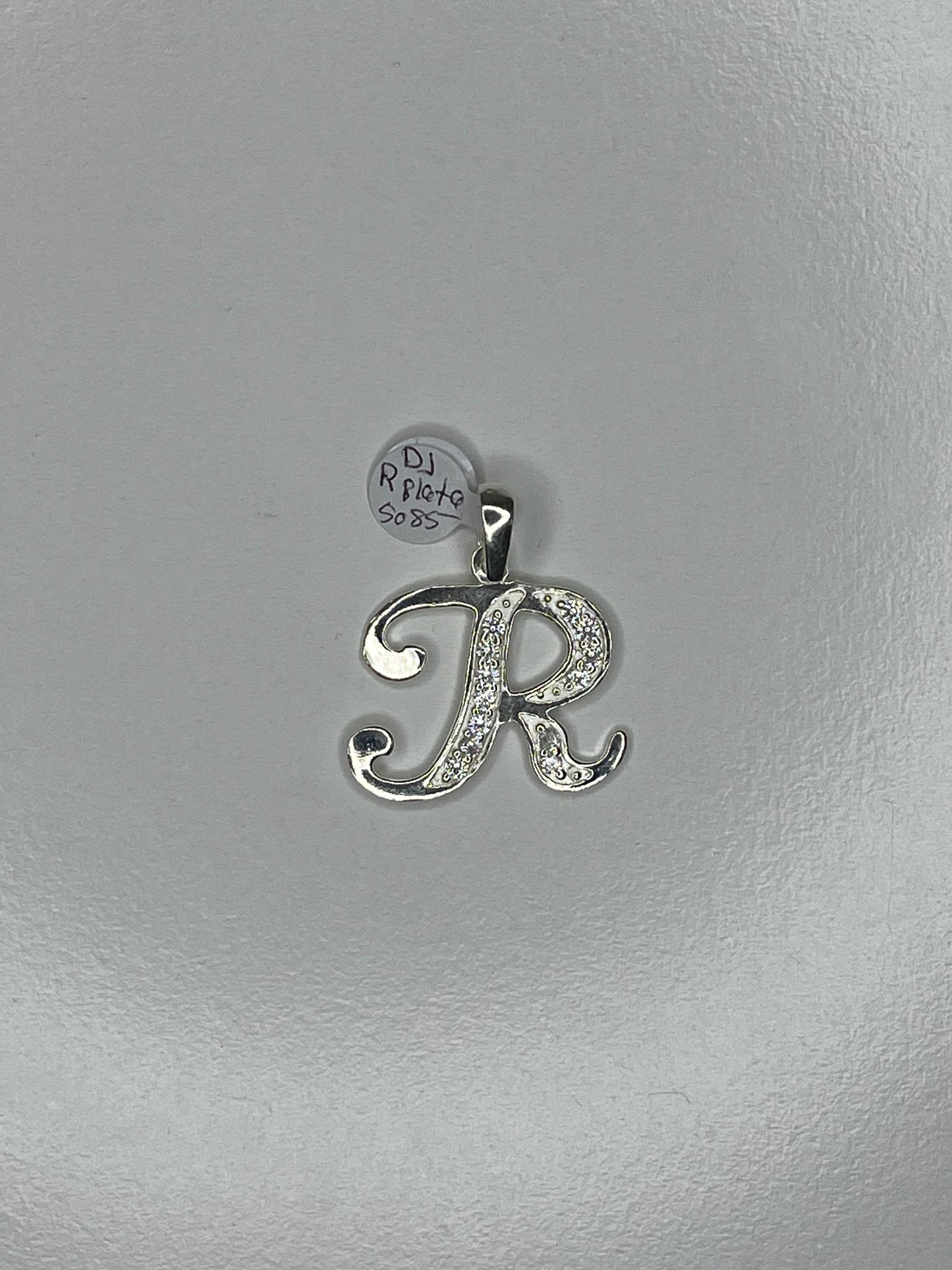 925 Silver Alphabet Pendant