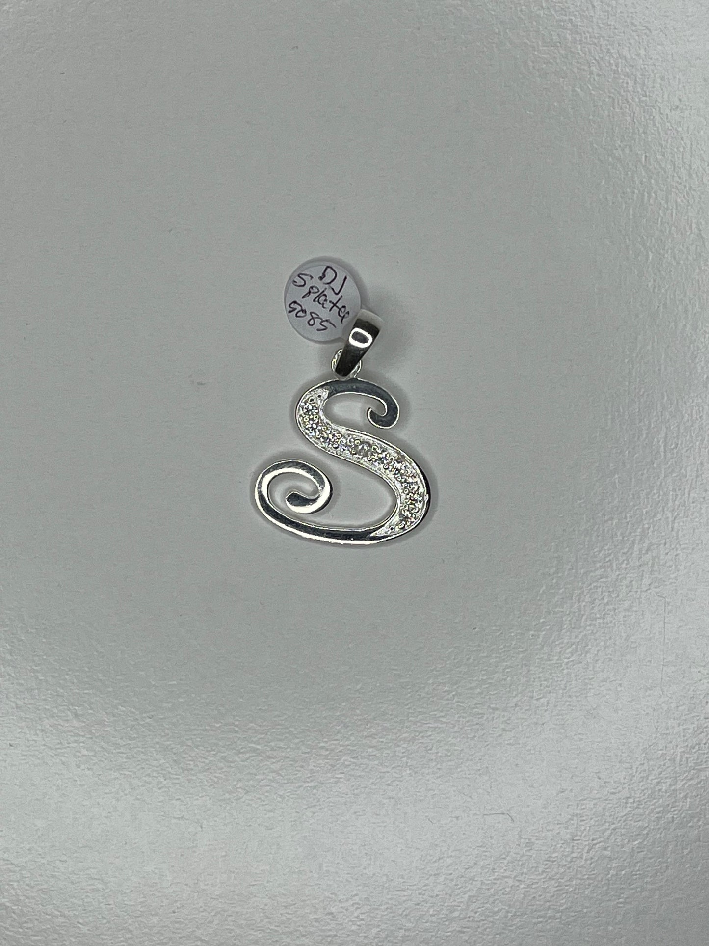 925 Silver Alphabet Pendant