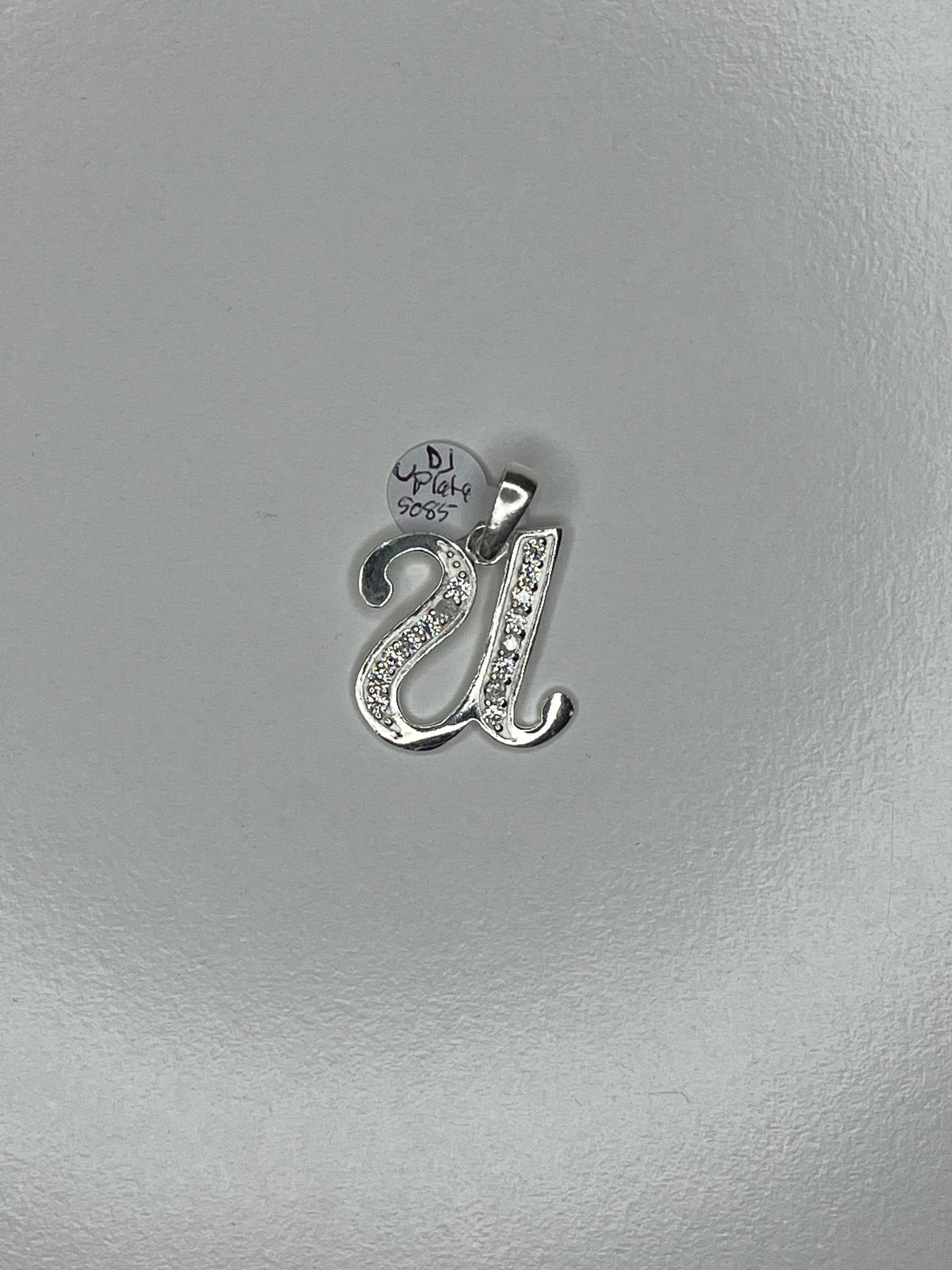925 Silver Alphabet Pendant