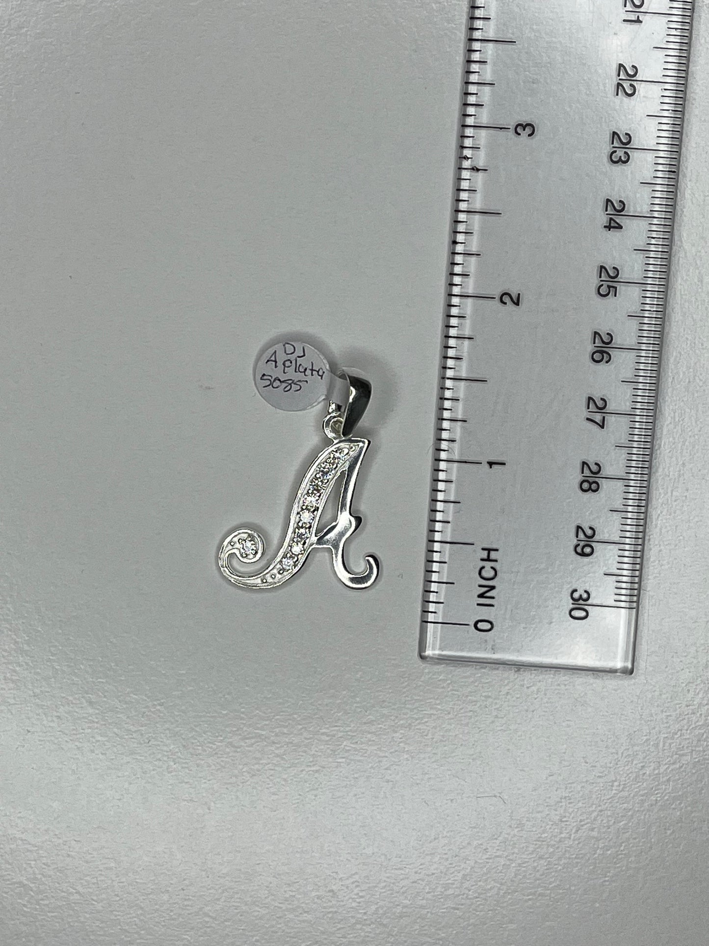 925 Silver Alphabet Pendant