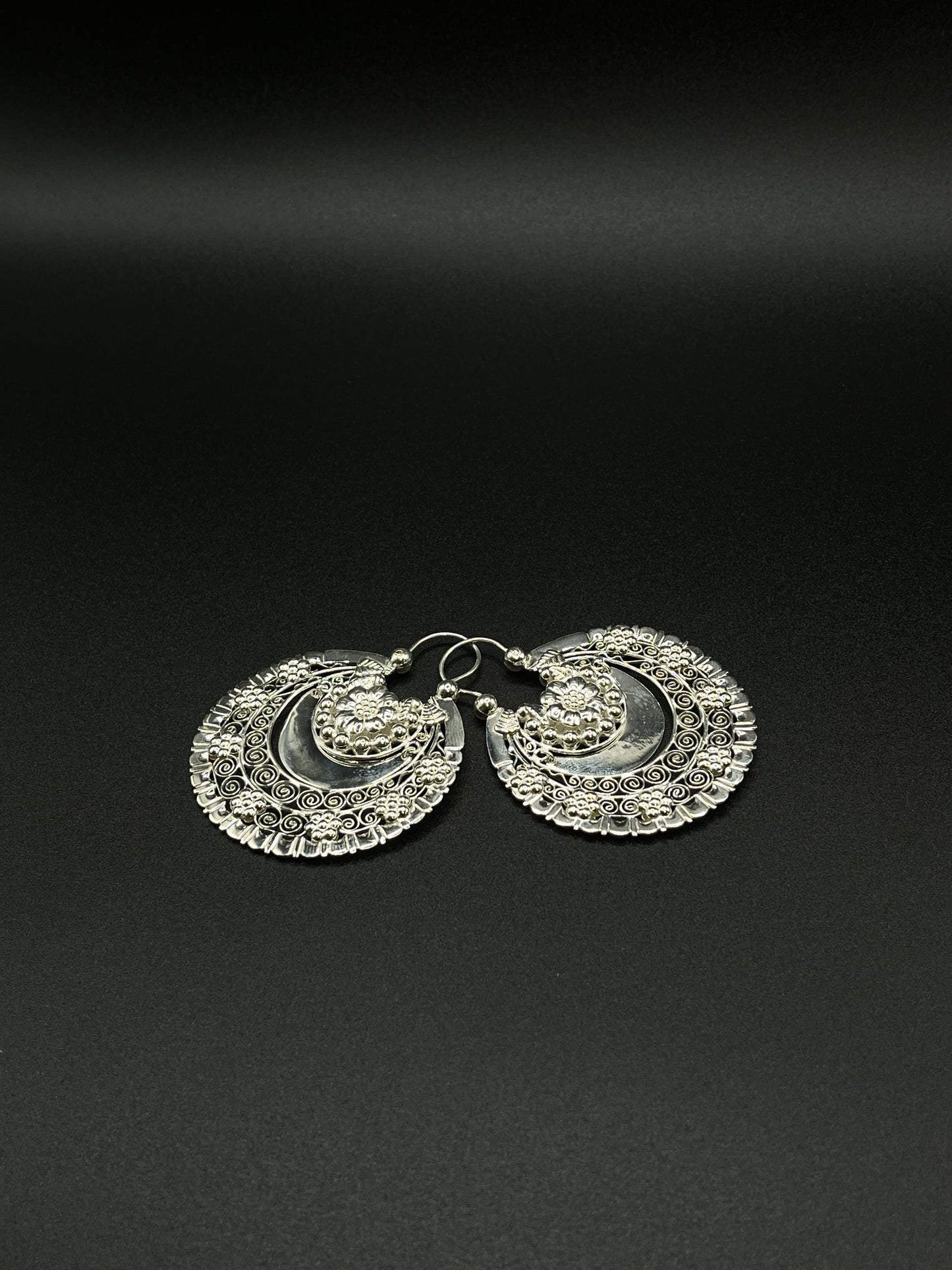 Arracada Jerezana Doble Cara en Plata 925
