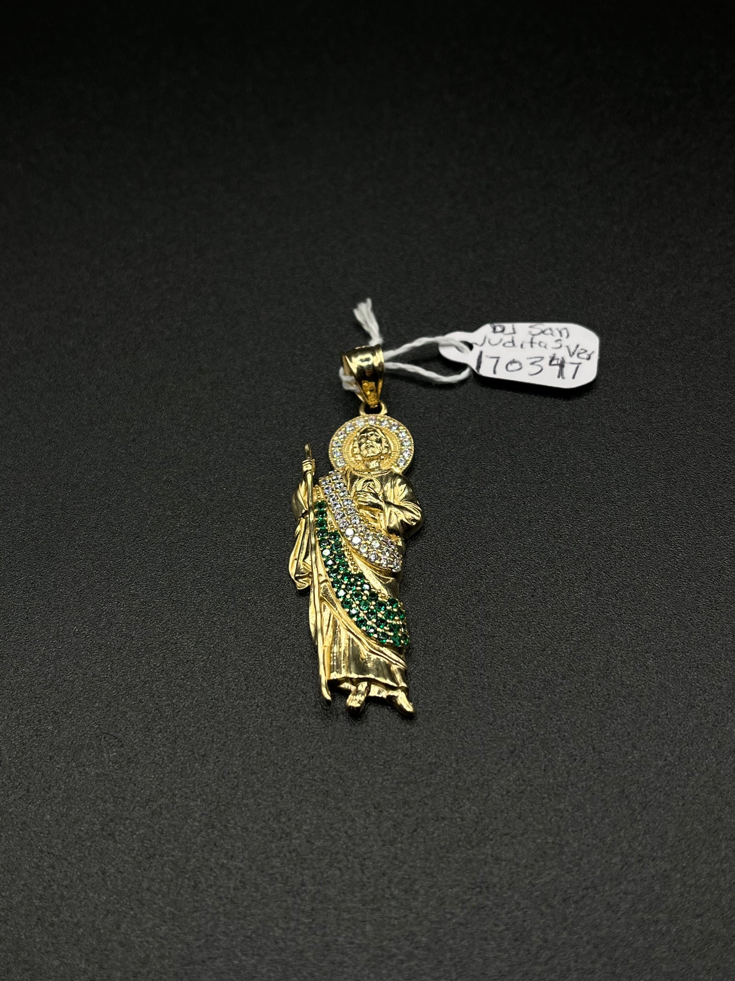 14K Gold San Judas Pendant