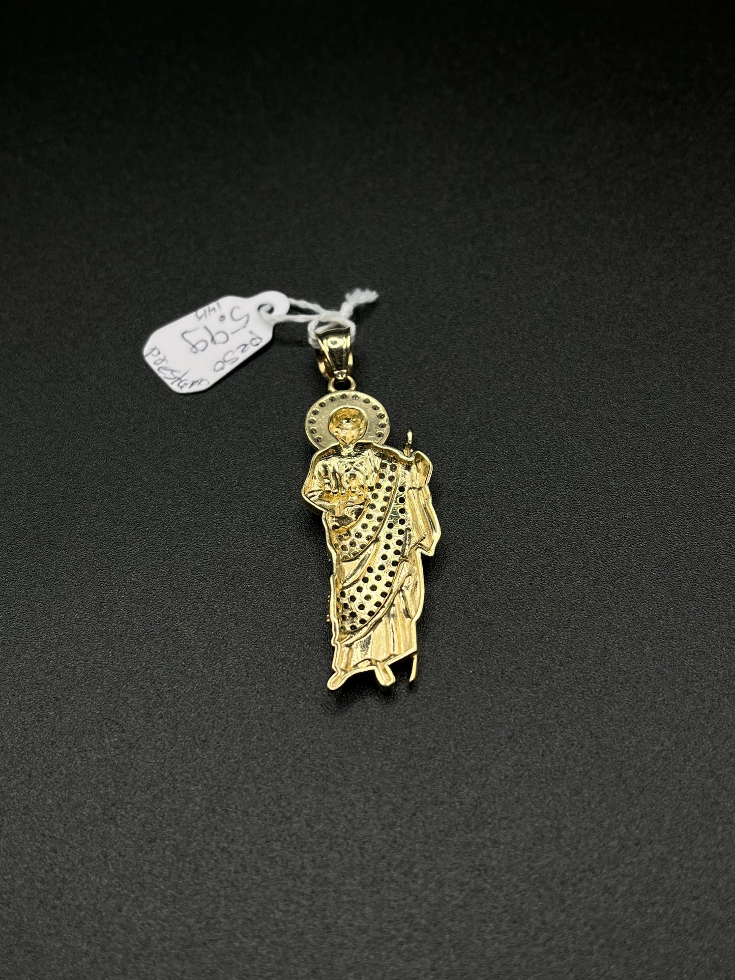 14K Gold San Judas Pendant
