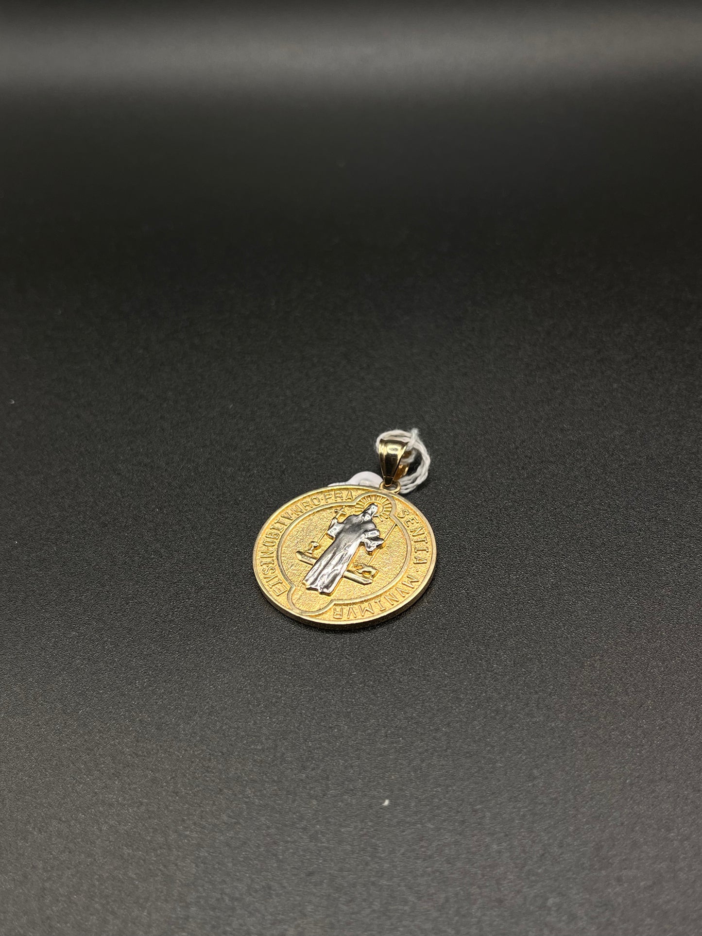 14K Gold St. Benedict Pendant
