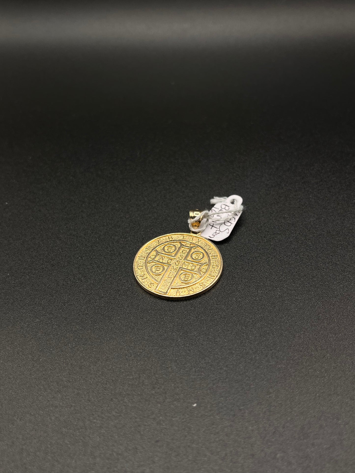 14K Gold St. Benedict Pendant