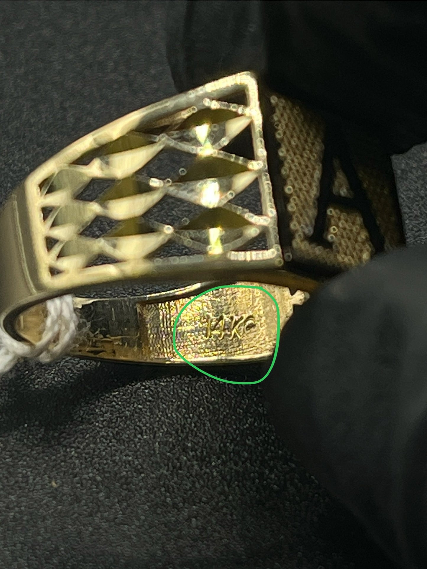 14 Gold Men’s Initial Ring