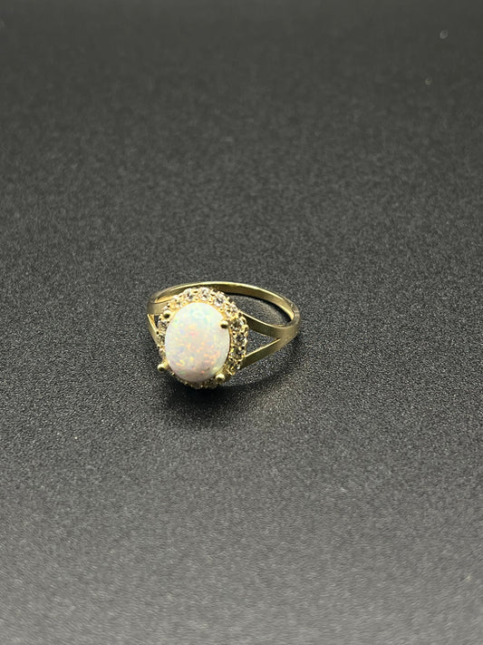 14K Gold Opal Ring