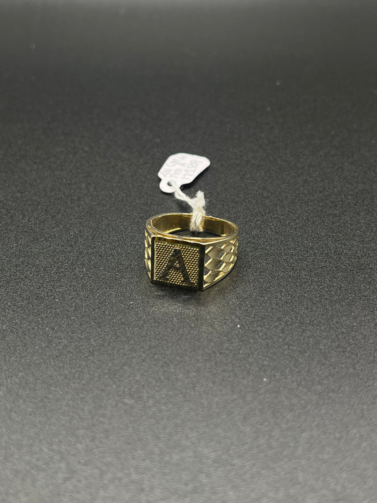 14 Gold Men’s Initial Ring