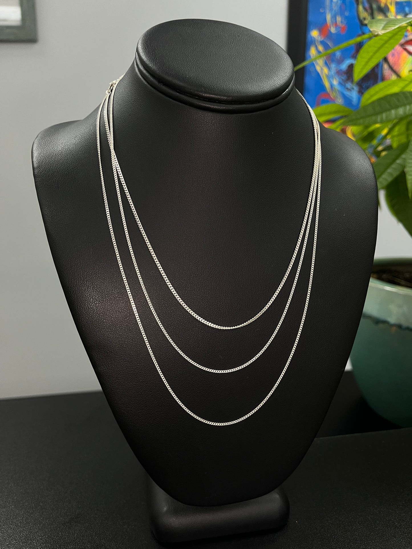 925 Silver Micro Cuban Chain