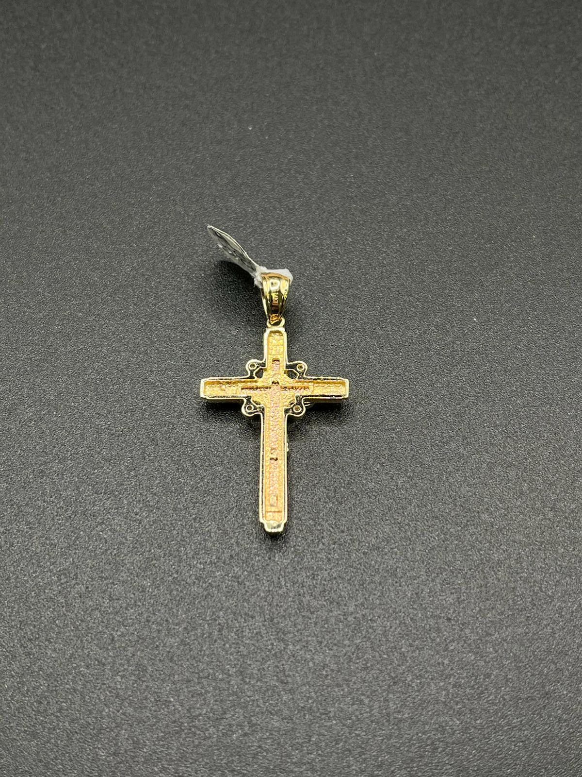 14K Gold 3 Tone Cross
