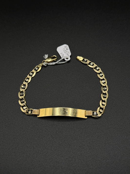 14K Gold ID Gucci Bracelet