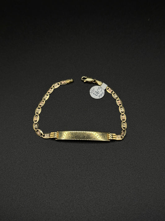 14K Gold ID Valentino Bracelet