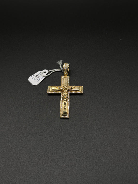 14K Gold Crucifix Pendant
