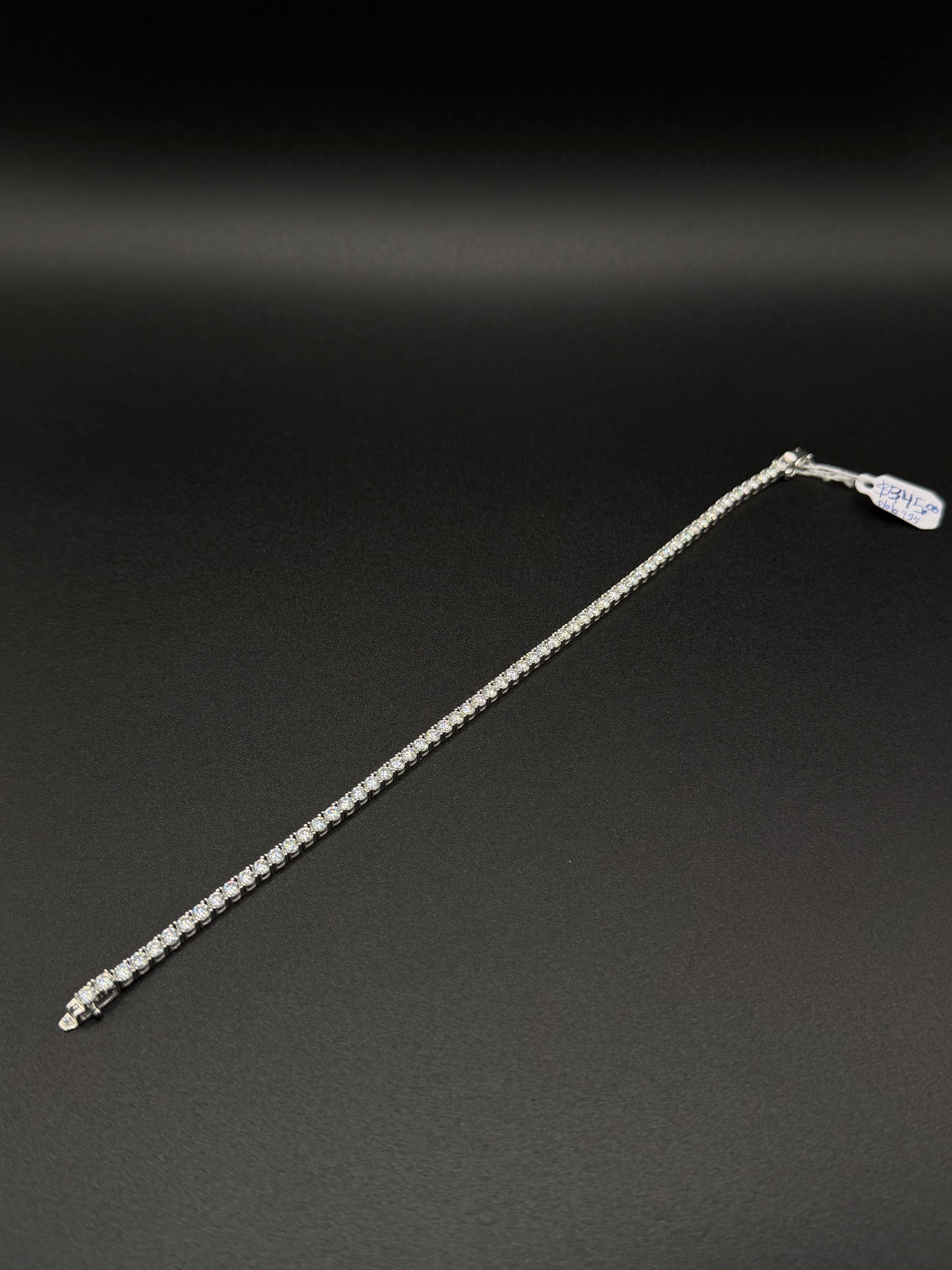 925 Silver Moissanite 3mm Tennis Bracelet