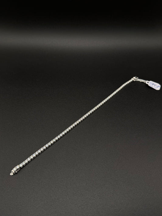 925 Silver Moissanite 3mm Tennis Bracelet