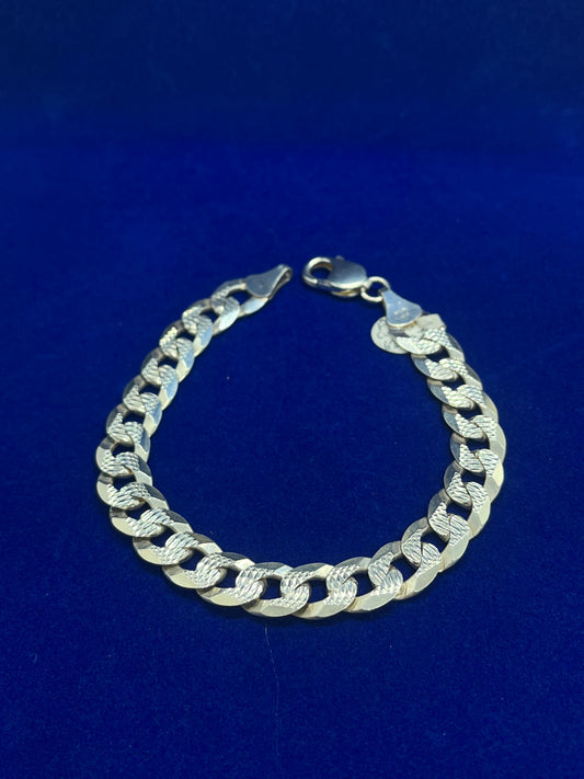 Thick 925 Silver Cuban Bracelet