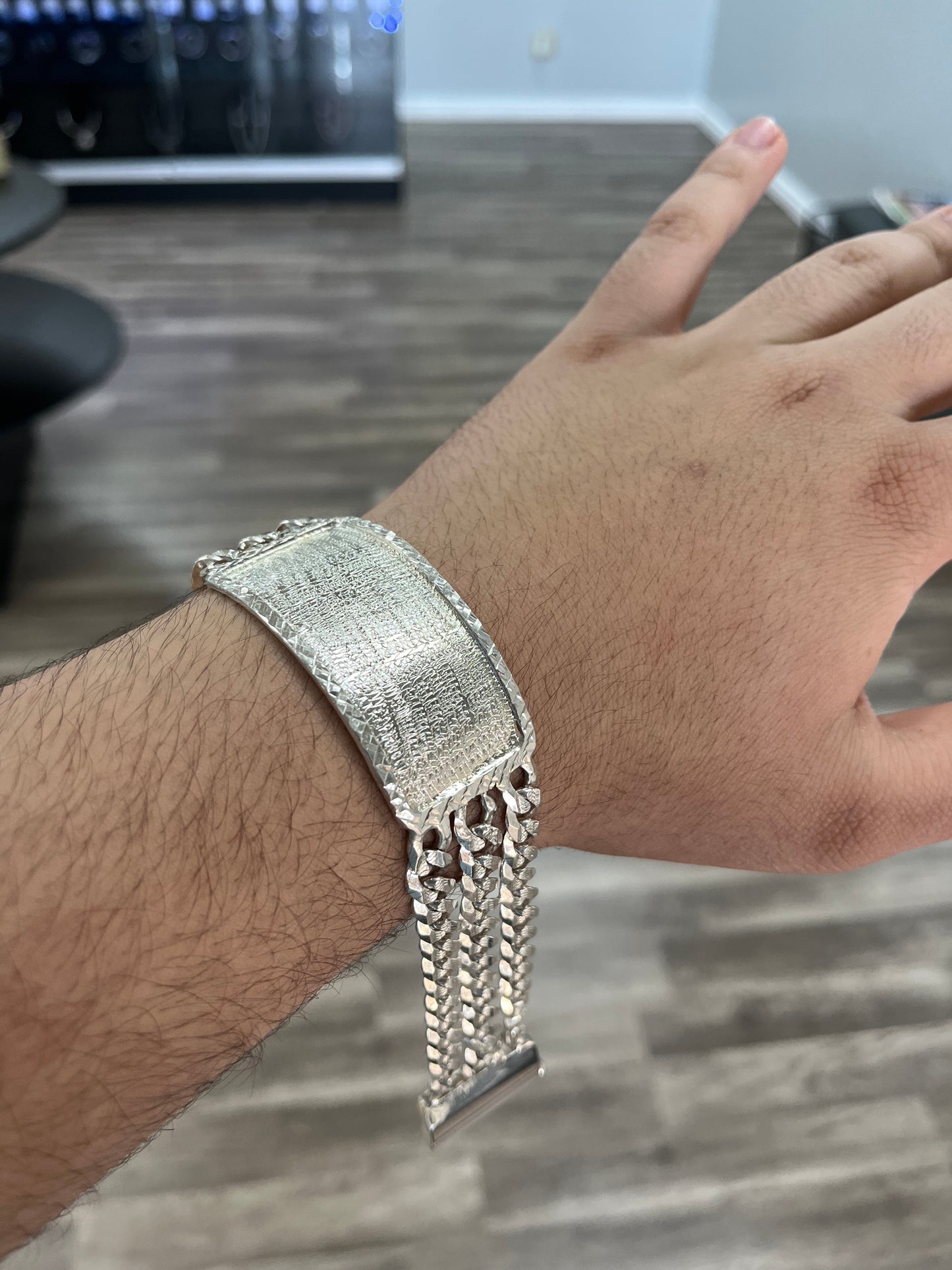925 Silver 3 String Cuban Bracelet