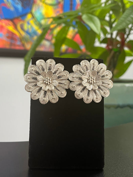 Aretes Jerezano en Plata 925