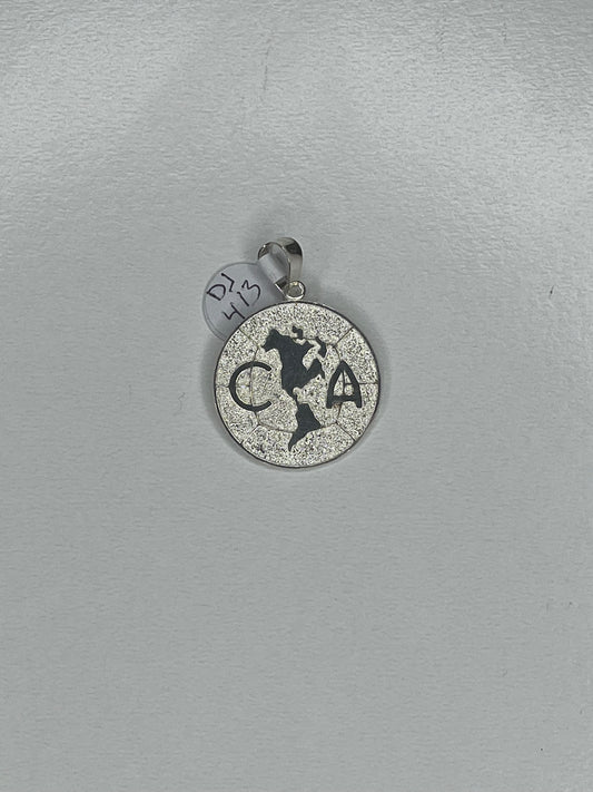 Dije Aguilas del America en Plata 925