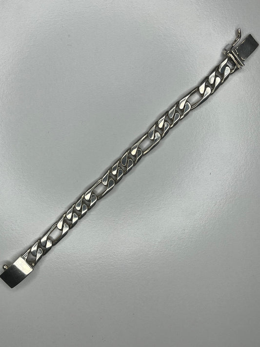 925 Silver Miami Figaro Bracelet