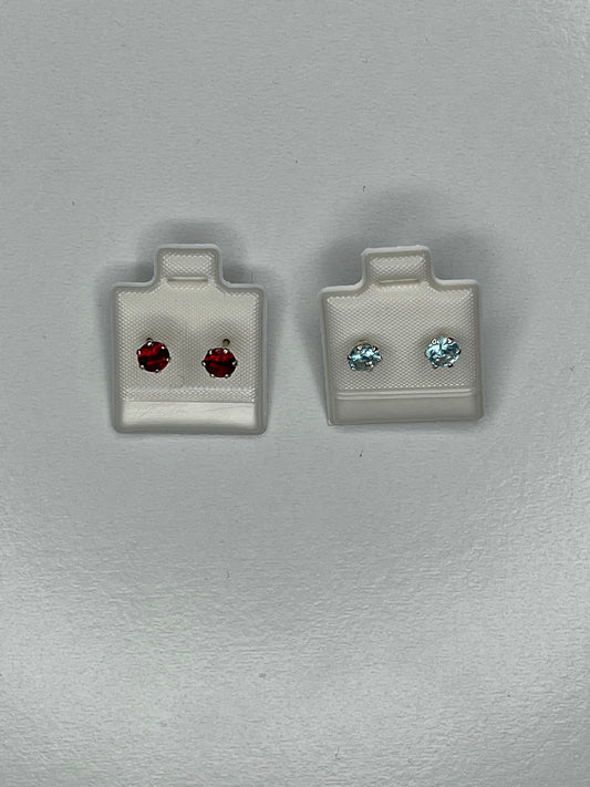 925 Silver Colored Stud Earring