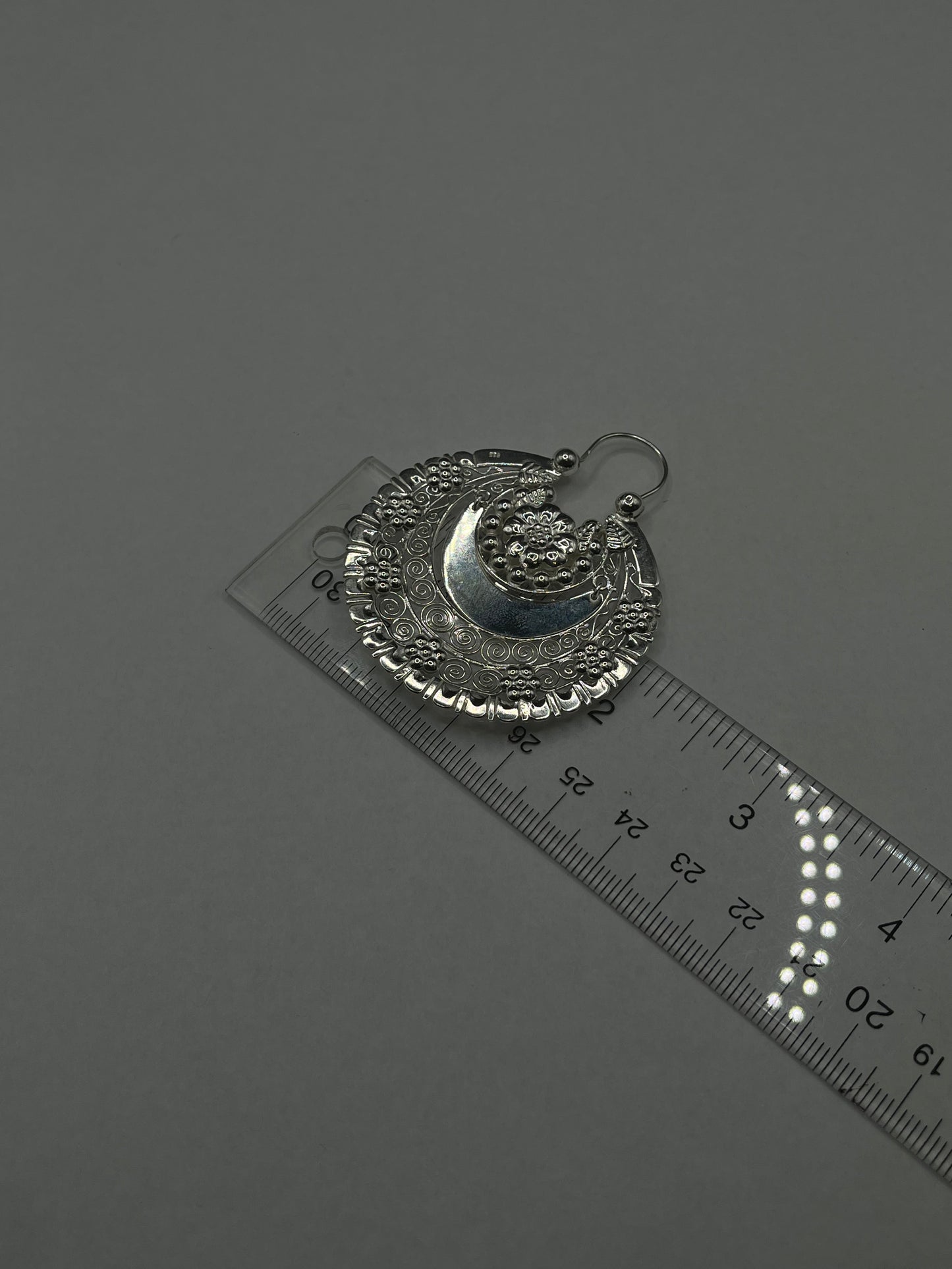 Arracada Jerezana Doble Cara en Plata 925