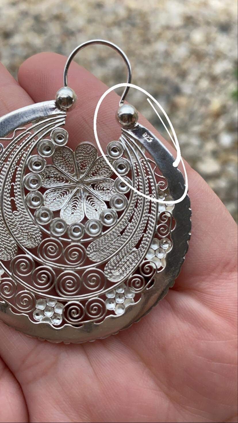 Arracada Jerezana en Plata 925